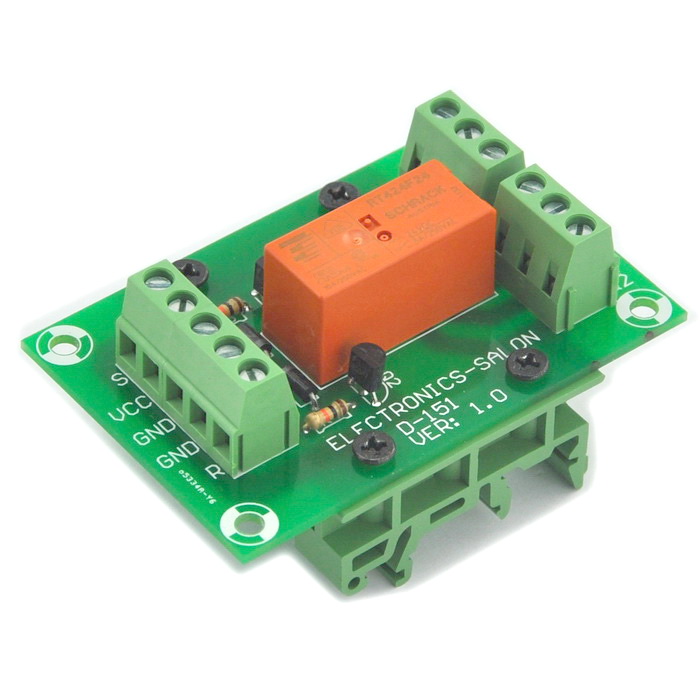 ELECTRONICSSALON Bistable/Latching DPDT 8 Amp Power Relay Module