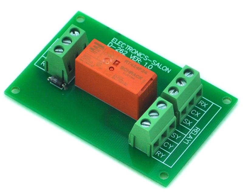 ELECTRONICSSALON Passive Bistable/Latching DPDT 8 Amp Power Relay