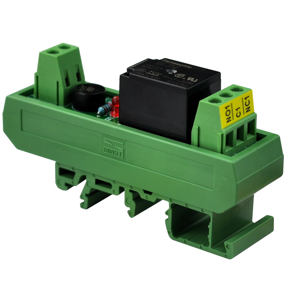 ELECTRONICSSALON AC/DC 5V Slim DIN Rail Mount 10Amp SPDT Power Relay