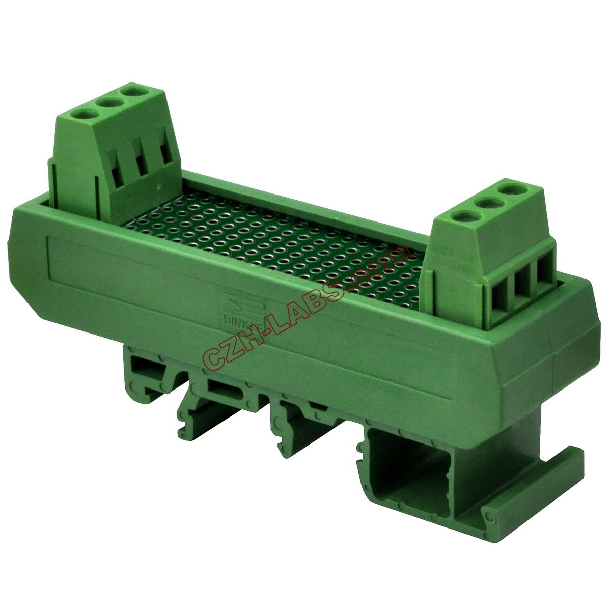 CZHLABS DIN Rail Mounting Carrier Housing with Prototype Board, PCB