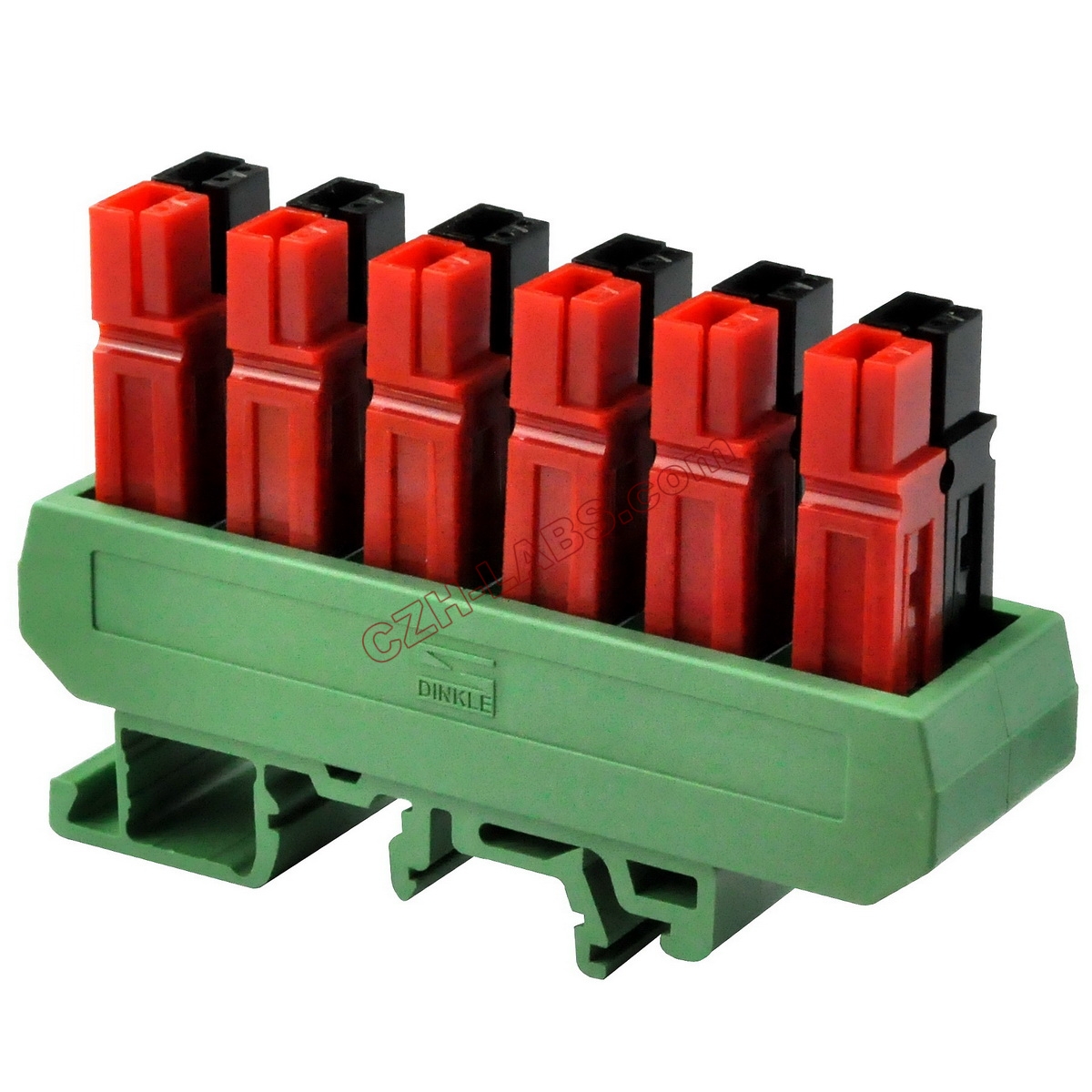 Slim DIN Rail Mount 30A/60V 6Position Power Distribution Block Module