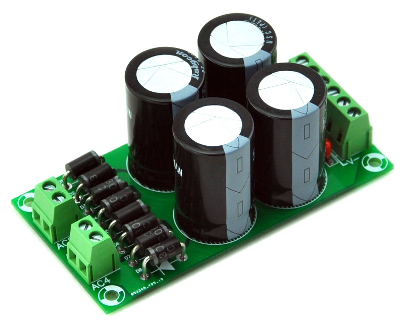 Dual Bridge Dual Polarity Unregulated Power Supply PCB.